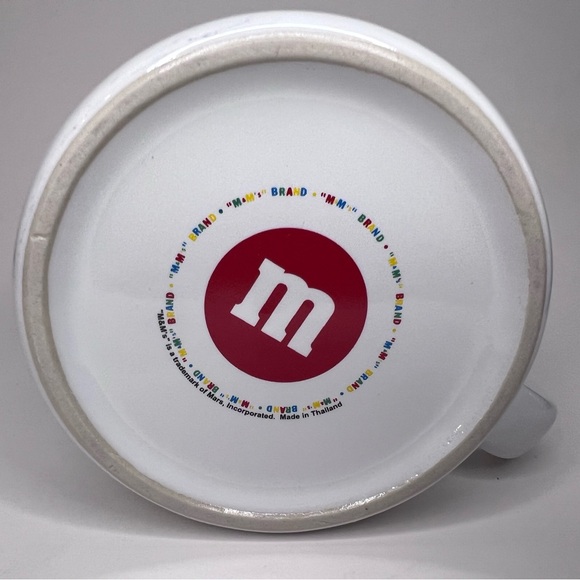 XL Jumbo M&M’s Brand Mug 28oz 5” Tall Blue Green Double Sided - Picture 4 of 9